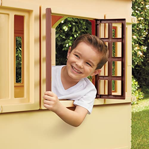 Little Tikes Cape Cottage Playhouse with Working Doors, Windows, and Shutters - Tan by Little Tikes