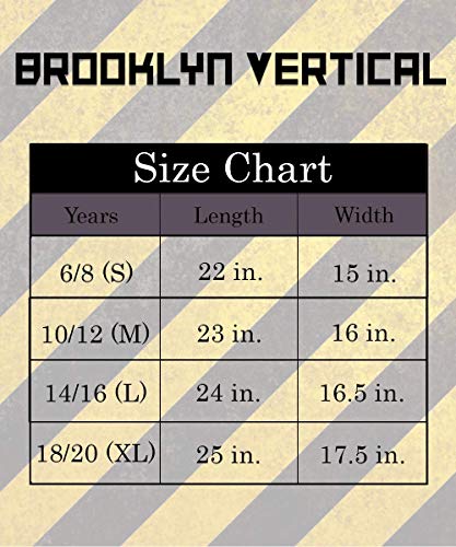 BROOKLYN VERTICAL 4-Pack Boys Short Sleeve Crew Neck T-Shirt with Chest Print | Soft Cotton Sizes 6-20 (Combo A, L-14/16) from 