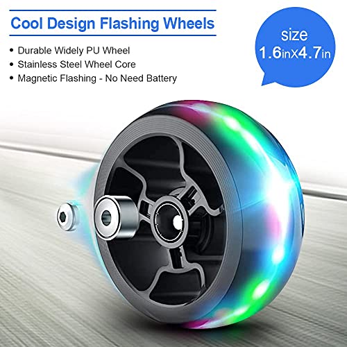 Toddler Scooter, TONBUX Kids Scooter with Foldable, Adjustable Height, Light up 3 Wheels, Rear Brake and Lean to Steer Design for Kids Ages 3-12 - Navy Blue from TONBUX