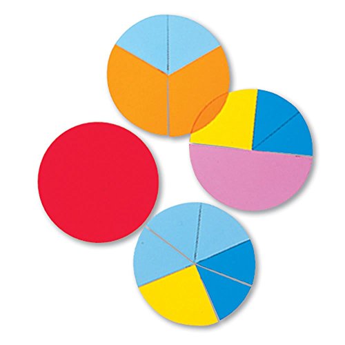 hand2mind Plastic Rainbow Fraction Circles Classroom Kit, Fraction Manipulatives, Unit Fraction, Rainbow Circle Math Manipulatives, Fraction Games, Montessori Math, Homeschool Supplies (15 Sets of 51) by ETA hand2mind