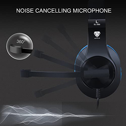 Headset for PS5 Games,PS4,Xbox,PC, Kids Headphones with Mic for School Supplies,Gaming Headphones Wired,Headphones with Microphones,Gaming Headphones for PS4 Headset with Mic from BUTFULAKE