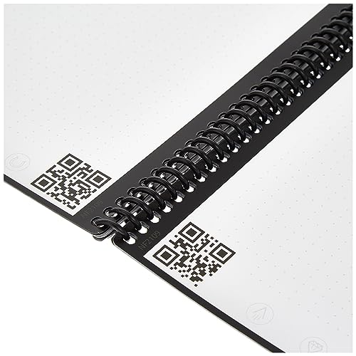 Rocketbook Fusion Smart Reusable Notebook - Calendar, To-Do Lists, and Note Template Pages with 1 Pilot Frixion Pen & 1 Microfiber Cloth Included - Deep Space Gray Cover, Letter Size (8.5" x 11") from 