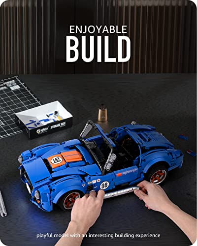Nifeliz Cobra Sports Car, Iconic Rodster Model Toy, Collectible Building Set for Adult Gift Giving (1,816 Pieces) from Nifeliz