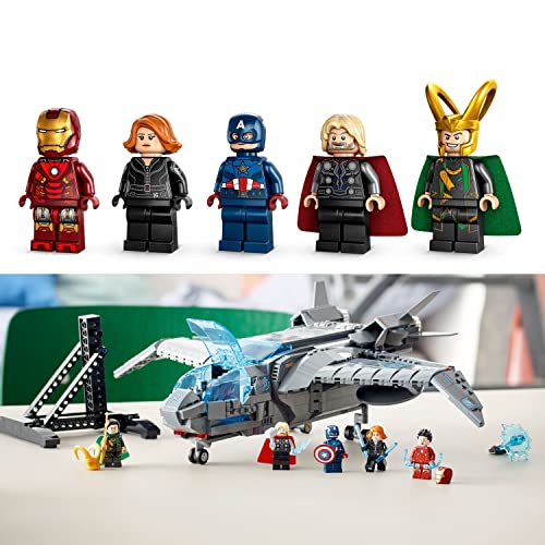 LEGO Marvel The Avengers Quinjet 76248, Spaceship Building Toy Set with Thor, Iron Man, Black Widow, Loki and Captain America Minifigures, Infinity Saga from LEGO