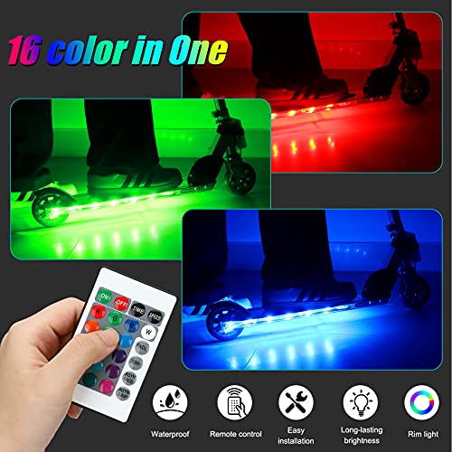 Waybelive LEDÂ ScooterÂ DeckÂ Light,Â RemoteÂ ControlÂ SkateboardÂ Light,Â 16Â ColorÂ ChangeÂ byÂ Yourself,Â 10 Ft,Â Waterproof,Â Shockproof,Â SuperÂ BrightÂ toÂ DisplayÂ atÂ Night.Â GoodÂ GiftÂ forÂ Kids from Waybelive