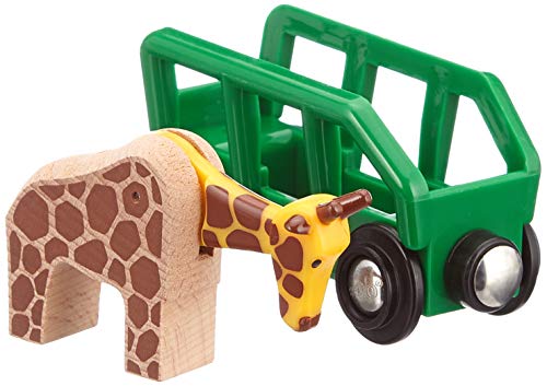 BRIO World - 33724 Giraffe and Wagon | 2 Piece Toy Train Accessory for Kids Ages 3 and Up , Green from Ravensburger