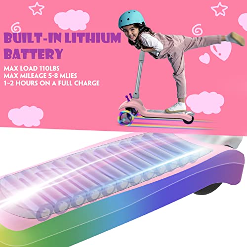 ScootHop Electric Scooter for Kids, 3 Wheel Electric Scooter for Toddlers Girls Boys, 3 Adjustable Height, Lean to Steer, Electric Kick Scooter for Kids with LED Light-up Wheels, Ages 2-8 Unique Gift by ScootHop