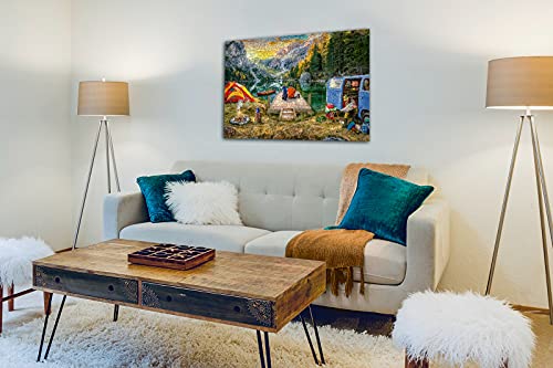 Ravensburger 16177 Calm Campsite 1000 Piece Puzzle for Adults - Every Piece is Unique, Softclick Technology Means Pieces Fit Together Perfectly, Blue from Ravensburger