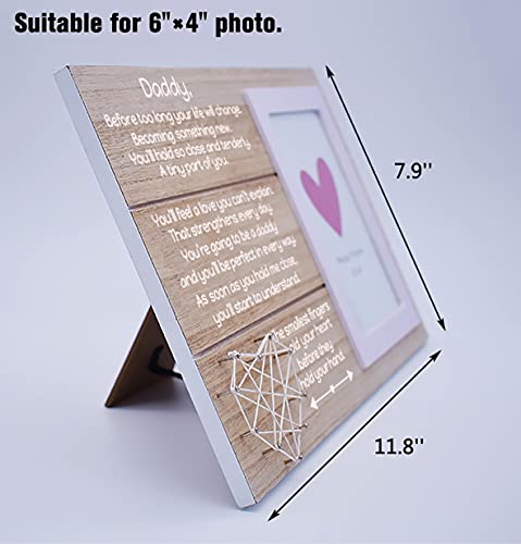 Photo Frame Gift for New Dad - Picture Frame Gift for New Father - Pregnancy Announcement Gift for Husband - You're Going to be a Daddy - New Baby Sonogram Photo Gift - Love At First Sign by NZY