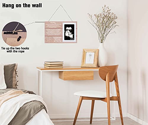 Photo Frame Gift for New Dad - Picture Frame Gift for New Father - Pregnancy Announcement Gift for Husband - You're Going to be a Daddy - New Baby Sonogram Photo Gift - Love At First Sign by NZY