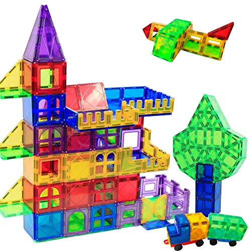 Magblock 120 PCS Magnetic Blocks, Magnetic Tiles Building Blocks for Kids Toysä¸¨Magnet Toys Set 3D Building Blocks for Toddler Boys and Girls by Maige