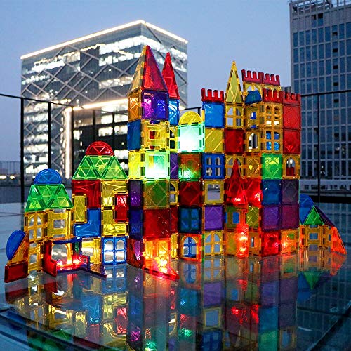 Magblock 120 PCS Magnetic Blocks, Magnetic Tiles Building Blocks for Kids Toysä¸¨Magnet Toys Set 3D Building Blocks for Toddler Boys and Girls by Maige