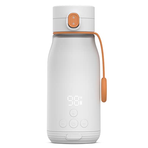 BuubiBottle Smart Portable Milk Warmer by Quark - Rechargeable USB Bottle Warmer for Baby Breastmilk & Formula - Precise Temperature Control - Breast Milk Warmer with LED Display & Auto Sleep from Quark