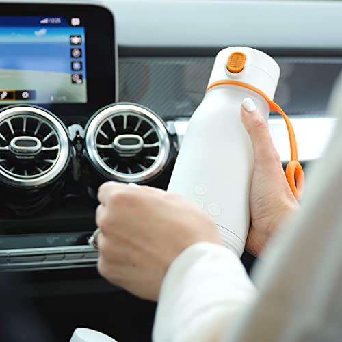BuubiBottle Smart Portable Milk Warmer by Quark - Rechargeable USB Bottle Warmer for Baby Breastmilk & Formula - Precise Temperature Control - Breast Milk Warmer with LED Display & Auto Sleep from Quark