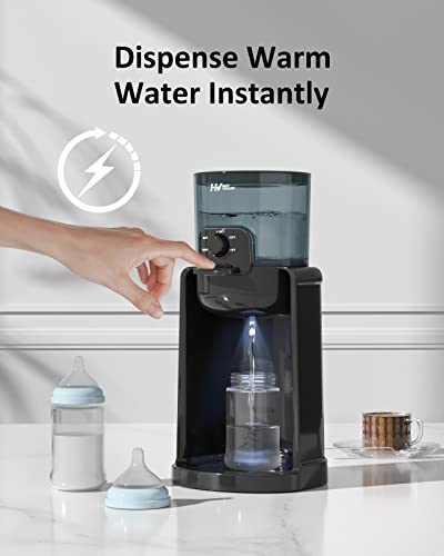 Water Warmer, HEYVALUE Baby Bottle Warmer, Formula Maker with Night Light, 4 Temperature Control & 72H Keep Warm, Detachable Tank, Instantly Dispenses Warm Water, Feed Baby More Easier and Healthier by HEYVALUE