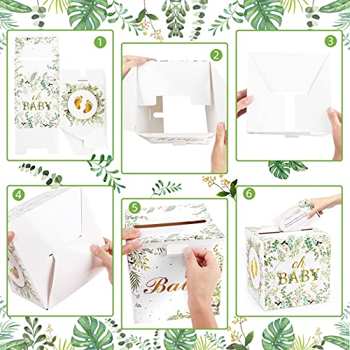 50 Pieces Greenery Diaper Raffle Tickets For Baby Shower With Diaper Raffle Box Greenery Game Invitations Diaper Raffle Card Diaper Raffle Sign Box Baby Shower Party Favor Decorations from Eaezerav
