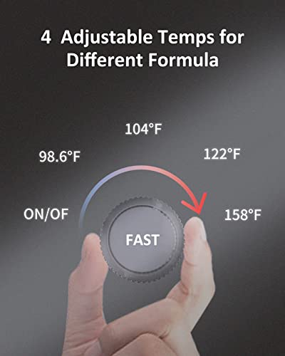 Water Warmer, HEYVALUE Baby Bottle Warmer, Formula Maker with Night Light, 4 Temperature Control & 72H Keep Warm, Detachable Tank, Instantly Dispenses Warm Water, Feed Baby More Easier and Healthier by HEYVALUE