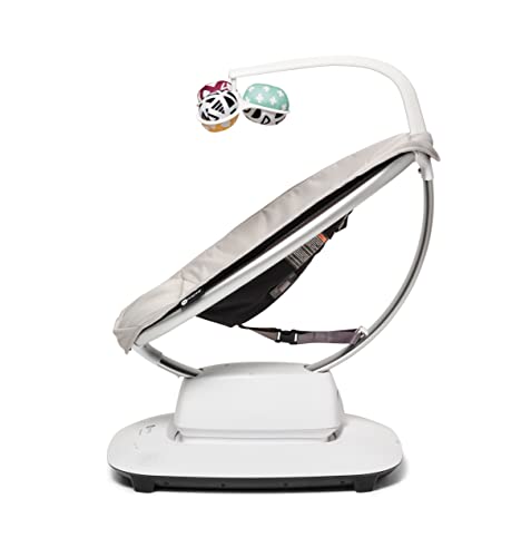 4moms MamaRoo Multi-Motion Baby Swing, Bluetooth Baby Swing with 5 Unique Motions, Grey by 4moms