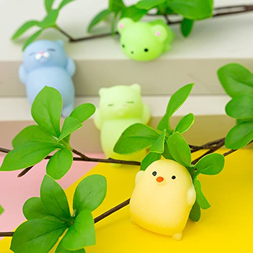 Mochi Squishy Toys 20PCS Party Favors for Kids Cat Dolphin Squishy Squeeze Stress Relief Toys Mini Mochi Kawaii Animal Party Novelty Toys Boy Girl Birthday Gift Random by Yhatsoer