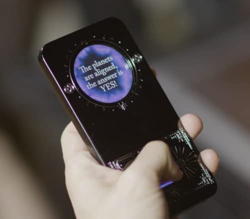 THE FORTUNE TELLER Mystical Light-Up Device into The Cosmos & Unknown, Speaking, Talking, 100+ Magical Predictions, LCD Display, Novelty Toy, All-New Magic 8 Ball Alternative, Limited Edition from Full Moon