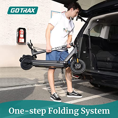 Gotrax Eclipse Electric Scooter, 10" Pneumatic Tire, Max 28 Mile and 20 Mph 500W Motor with Front Double Suspension and Double Brake, Bright Headlight&Red Tail Light,Foldable Escooter for Adult Black by ZHEJIANG TAOTAO VEHICLES CO.,LTD
