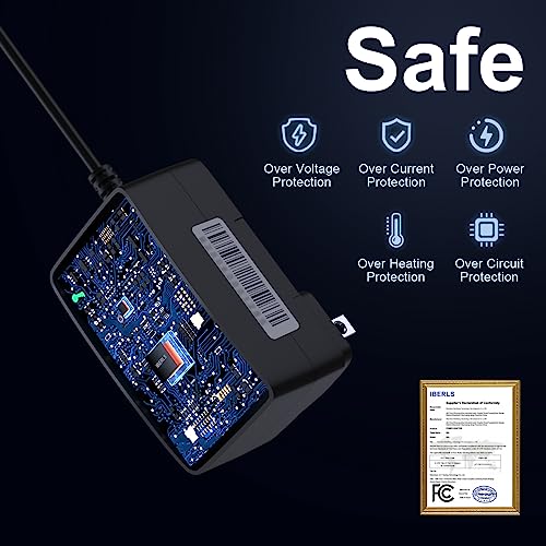 IBERLS Electric Scooter Charger for Razor Power Core E90 E95 90 95 PC E90 Glow, DC 12V Replacement Cable Cord Adapter for E-Punk, XLR8R, Electric-Scooter-Scream Machine, Kids Ride On Toys from IBERLS