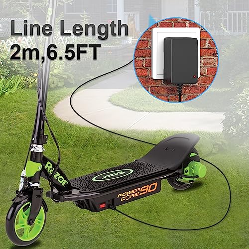 IBERLS Electric Scooter Charger for Razor Power Core E90 E95 90 95 PC E90 Glow, DC 12V Replacement Cable Cord Adapter for E-Punk, XLR8R, Electric-Scooter-Scream Machine, Kids Ride On Toys from IBERLS