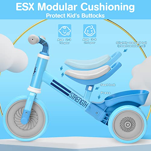 Bakeling Balance Bike - Toddler Bike,Blue Tricycles for 2-4 Year olds,Baby Balance Bike Baby Toys Toddler Balance Bike Kids Balance Bike Baby Bike Ride on Toys Kids Bikes Toddler Toys for Gift from Bakeling