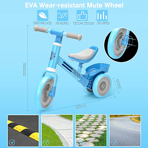 Bakeling Balance Bike - Toddler Bike,Blue Tricycles for 2-4 Year olds,Baby Balance Bike Baby Toys Toddler Balance Bike Kids Balance Bike Baby Bike Ride on Toys Kids Bikes Toddler Toys for Gift from Bakeling