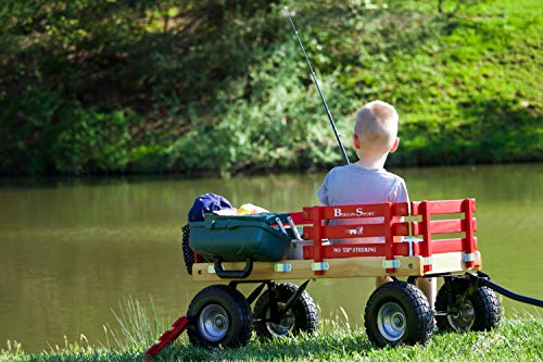 Berlin Flyer Sport Wagon - Model F410 - Amish Made in Ohio, USA - 10" No-Flat Tires (Gray) by 