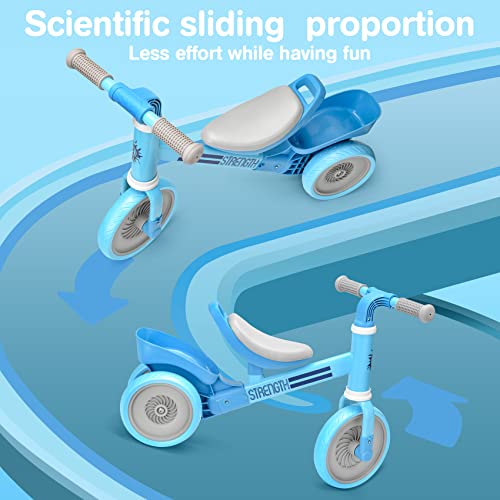 Bakeling Balance Bike - Toddler Bike,Blue Tricycles for 2-4 Year olds,Baby Balance Bike Baby Toys Toddler Balance Bike Kids Balance Bike Baby Bike Ride on Toys Kids Bikes Toddler Toys for Gift from Bakeling