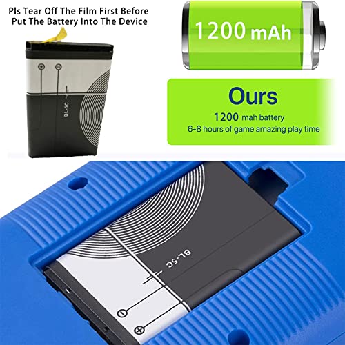 Retro Handheld Game Console for Kids, PortableÂ Mini Hand Held Video Game Console BuiltÂ in 500 Classic FC Games 2.8-inch Color Screen Support Two Players and TV Output by GAMPLAE