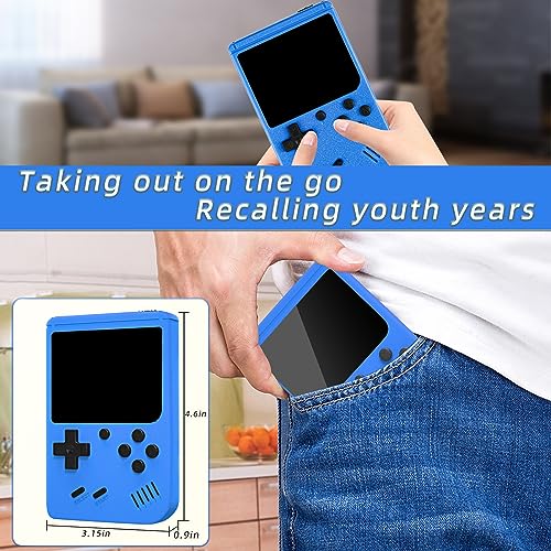 Retro Handheld Game Console for Kids, PortableÂ Mini Hand Held Video Game Console BuiltÂ in 500 Classic FC Games 2.8-inch Color Screen Support Two Players and TV Output by GAMPLAE