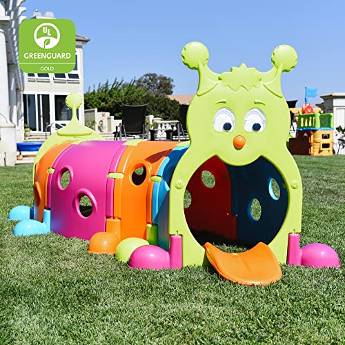 ECR4Kids GUS Climb-N-Crawl Caterpillar Tunnel - Indoor/Outdoor Fun Kids Play Structure at Home, Daycare, or Preschool - 7 Feet Long, Vibrant Colors from ECR4Kids