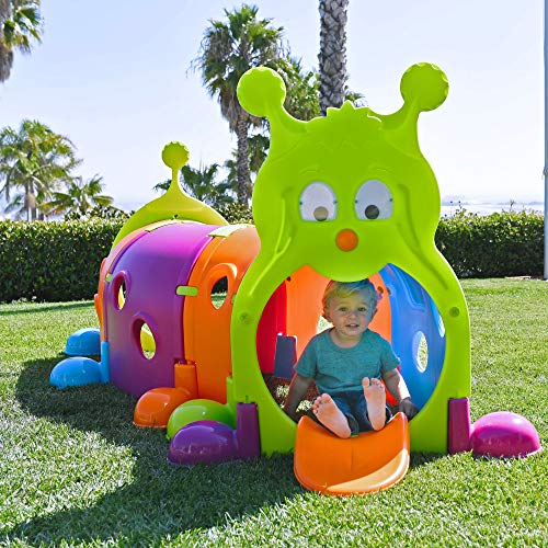 ECR4Kids GUS Climb-N-Crawl Caterpillar Tunnel - Indoor/Outdoor Fun Kids Play Structure at Home, Daycare, or Preschool - 7 Feet Long, Vibrant Colors from ECR4Kids