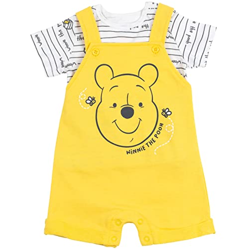 Disney Winnie the Pooh Baby Boys 3 Piece Outfit Set: Overalls T-Shirt Hat 12 Months from Bentex Group, Inc.