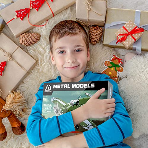 Lucky Doug Building Toys Model Airplane Set -258 Pieces DIY Building Stem Projects Toys for Kids Boys Ages 8-12 and Older,Building Assembly Science Educational Toys Set Gifts for Model Aircraft Fan from Lucky Doug