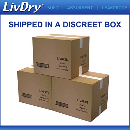 LivDry Ultimate Adult Incontinence Underwear, High Absorbency, Leak Cuff Protection, Large, 60-Pack by Livedo USA Inc.