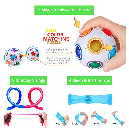 32 Pack Sensory Fidget Toys Setï¼Stress Relief Hand Toys for Adults Kids ADHD ADD Anxiety Autism, Perfect for Birthday Party Favors, School Classroom Rewards, Carnival Prizes, Pinata Goodie Bag Fillers from ChicFunhood