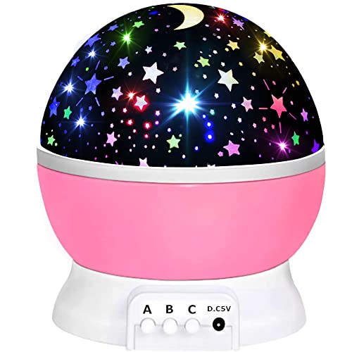 HONGID Toys for 1-10 Year Old Girls,Star Projector for Kids 2-9 Year Old Girl Gifts Toys for 3-8 Year Old Girls Christmas Gifts for 4-7 Year Old Boys Sensory Baby Toys Birthday Gifts Stocking Stuffers from HONGID