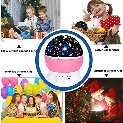 HONGID Toys for 1-10 Year Old Girls,Star Projector for Kids 2-9 Year Old Girl Gifts Toys for 3-8 Year Old Girls Christmas Gifts for 4-7 Year Old Boys Sensory Baby Toys Birthday Gifts Stocking Stuffers from HONGID
