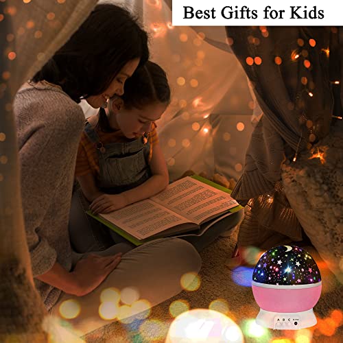 HONGID Toys for 1-10 Year Old Girls,Star Projector for Kids 2-9 Year Old Girl Gifts Toys for 3-8 Year Old Girls Christmas Gifts for 4-7 Year Old Boys Sensory Baby Toys Birthday Gifts Stocking Stuffers from HONGID