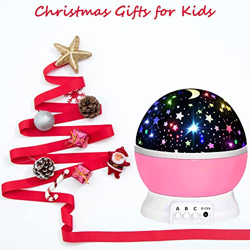 HONGID Toys for 1-10 Year Old Girls,Star Projector for Kids 2-9 Year Old Girl Gifts Toys for 3-8 Year Old Girls Christmas Gifts for 4-7 Year Old Boys Sensory Baby Toys Birthday Gifts Stocking Stuffers from HONGID