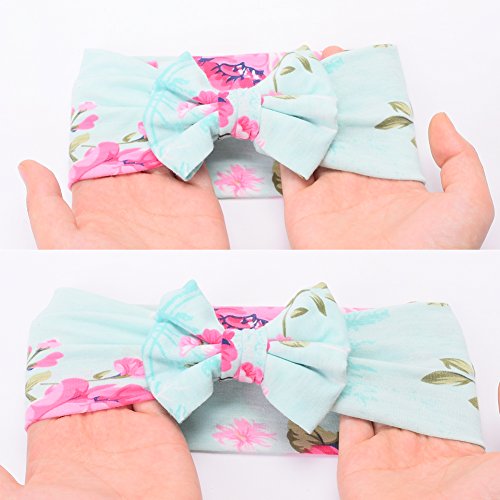 Galabloomer Receiving Blanket Headband Set Flower Print Baby Swaddle Receiving Blankets by Galabloomer