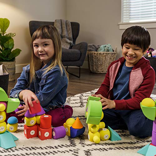Blockaroo Magnetic Foam Building Blocks â STEM Preschool Toys for Babies, Toddlers, Boys and Girls, The Ultimate Bath Toy â 100 Piece Set with Toy Chest from JMW Sales, Inc.