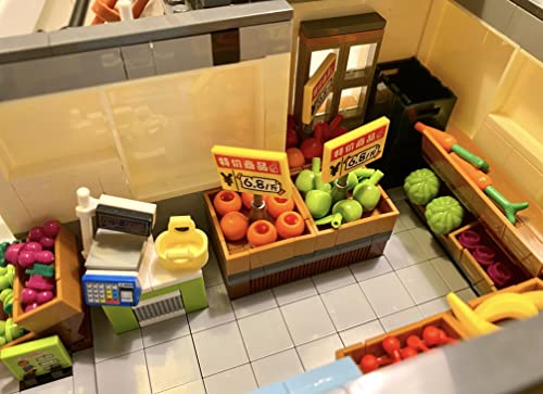 General Jim's Toys and Bricks Urban Village Building Blocks 3180 Piece Playset Brick Modular Building Set with Accessories Shown for Adults and Family Builds from General Jim's