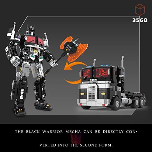 Givenni Icons Dark Knight Mecha Figure Set, Collectible Transforming 2in1 Robot and Truck Model Building Kit for Adults (3568PCS) from Givenni