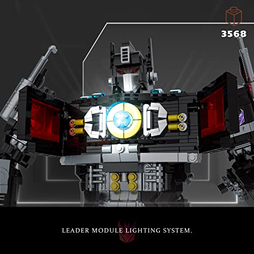 Givenni Icons Dark Knight Mecha Figure Set, Collectible Transforming 2in1 Robot and Truck Model Building Kit for Adults (3568PCS) from Givenni