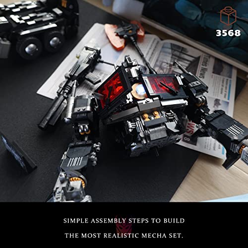 Givenni Icons Dark Knight Mecha Figure Set, Collectible Transforming 2in1 Robot and Truck Model Building Kit for Adults (3568PCS) from Givenni