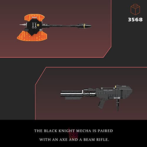 Givenni Icons Dark Knight Mecha Figure Set, Collectible Transforming 2in1 Robot and Truck Model Building Kit for Adults (3568PCS) from Givenni